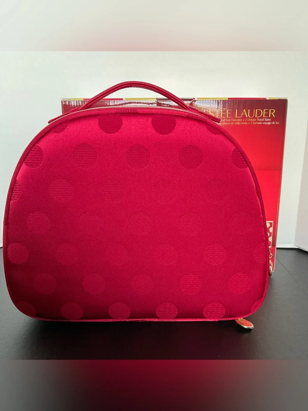 Estée Lauder Red Polka Dot Train Case